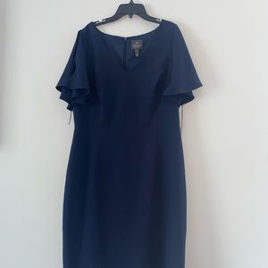Beautiful open shoulder blue dress